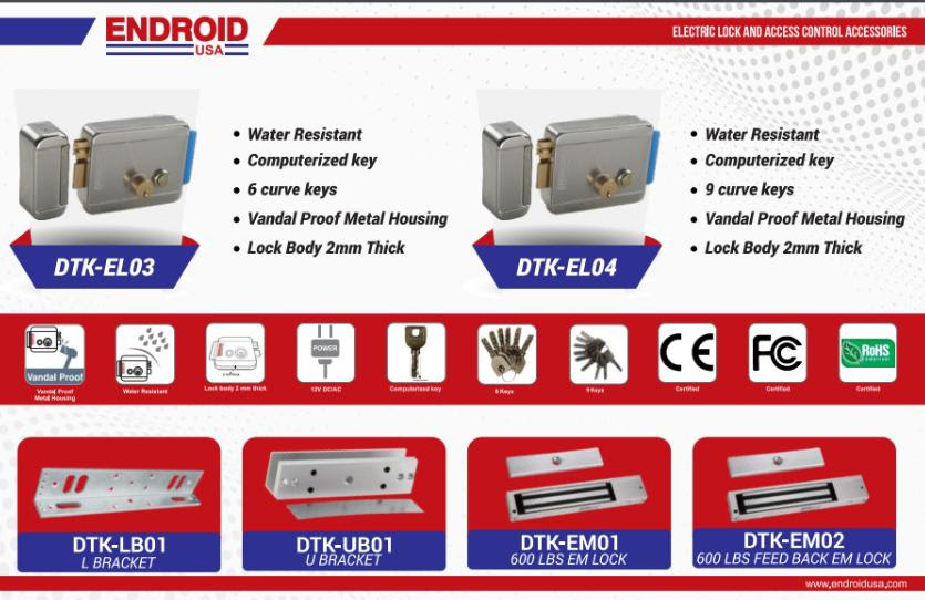 Endroid usa Electric Door lock