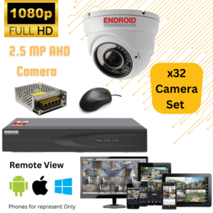 endroid usa 2.5 mp dome camera